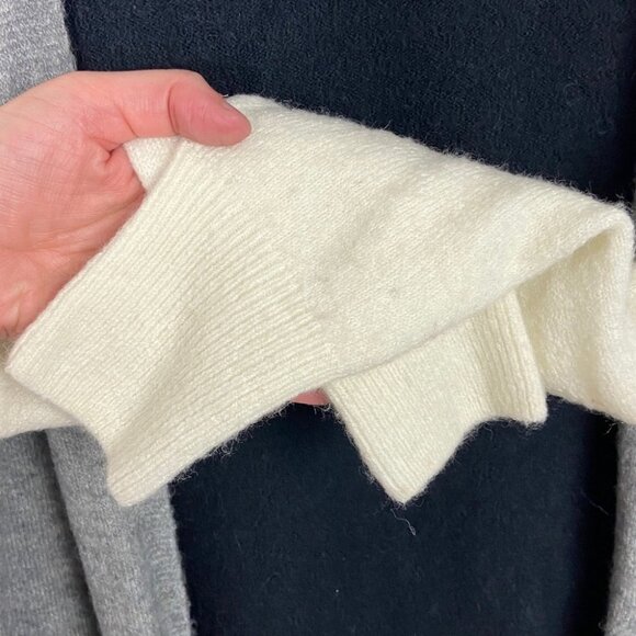 Madewell Colour Block Alpaca Wool Cardigan Knit Sweater Style AF533 Coziest Yarn - Picture 6 of 11